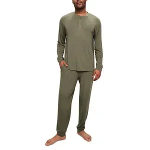 Eberjey Men Henry The Long PJ Set Moss Size S